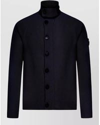 Stone Island - Wool High-Neck Cardigan - Lyst