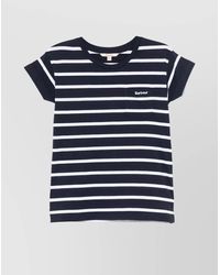 Barbour - Striped T-Shirt With Pocket And Cuffs - Lyst
