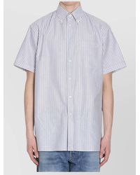 Valentino Garavani - Striped Oversized Short-Sleeve Shirt - Lyst