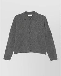 Roberto Collina - Merino Wool Long-Sleeve Polo Collar Cardigan - Lyst