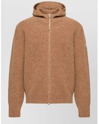 Moncler - Wool-Blend Bouclé Hooded Zip Jacket - Lyst