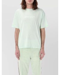 Palm Angels - Logo Print Cotton Short Sleeve T-Shirt - Lyst