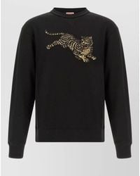 KENZO - Jumping Tiger Embellished V Neck Sweater - Lyst