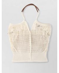 Hereu - Cotton Shoulder Tote Bag Mesh Design - Lyst
