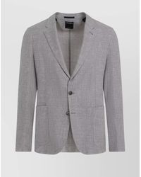 ZEGNA - Linen And Silk Mulberry Blend Blazer Jacket - Lyst
