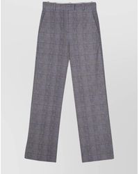 Circolo 1901 - Checked Wide-Leg Trousers - Lyst