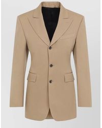 Celine - Single Breasted Tailored Jacket Notch Lapel - Lyst