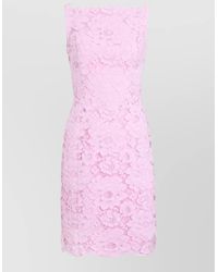 Patou - Lace Dress Fitted Silhouette Square Neckline - Lyst