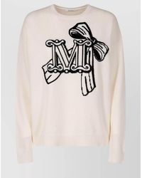 Max Mara - Wool And Cashmere Crew Neck Pullover - Lyst