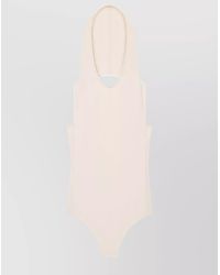 Courreges - Hooded Halterneck Sleeveless Bodysuit - Lyst