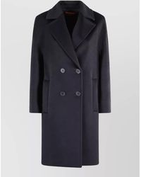 Max Mara - Wool Double-Breasted Fitted Jacket - Lyst
