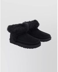 UGG - Shearling Trim Ankle Boots - Lyst