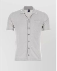 Fedeli - Linen Blend Short Sleeve Cardigan - Lyst