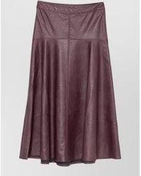 forte_forte - Paneled A-Line Midi Skirt - Lyst
