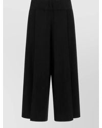 Issey Miyake - Campagne Cropped Wide-Leg Trousers - Lyst