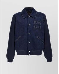 Wales Bonner - 'The Echo Denim Varsity' Jacket - Lyst