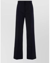 Prada - Cotton Tailored Pants Belt Loops And Pockets - Lyst