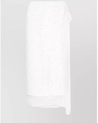 P.A.R.O.S.H. - Sequinned Wrap Layered Midi Skirt - Lyst