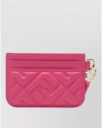 Fendi - Embossed Wallet Cardholder Tone Hardware - Lyst