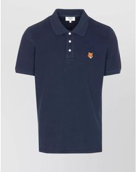 Maison Kitsuné - Cotton Regular-Fit Short-Sleeve Polo Shirt - Lyst