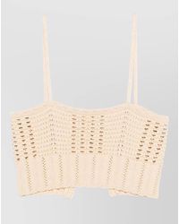 forte_forte - Knitted Bralette Top Open Back - Lyst