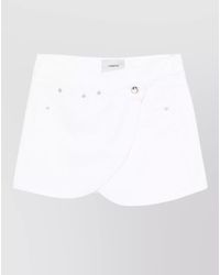 Coperni - Studded Asymmetric Wrap Mini Skirt - Lyst