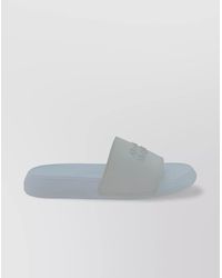 McQueen - Front Contrast Flat Sole Open Toe Sandals - Lyst