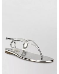 Casadei - Leather Flat Sandals - Lyst
