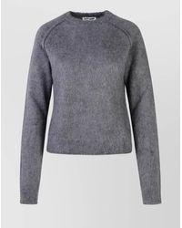 Jil Sander - Wool Blend Crew Neck Sweater - Lyst