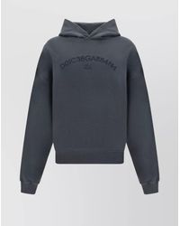 Dolce & Gabbana - Cotton Oversized Logo-Print Sweatshirt - Lyst