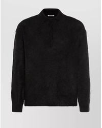 AURALEE - Cozy Long Sleeve Crewneck Sweater - Lyst