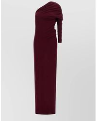 ARMARIUM - Cashmere One-Shoulder Asymmetric Draped Maxi Dress - Lyst