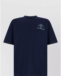 Drole de Monsieur - Logo Print Cotton T-Shirt - Lyst