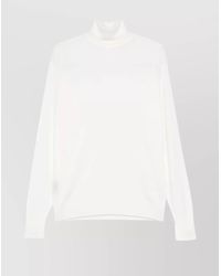 John Smedley - Merino Wool Turtleneck Long Sleeve Sweater - Lyst