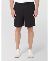 Ami Paris - Drawstring Waist Shorts Mid Rise - Lyst