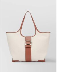 Roger Vivier - Textile Grand Vivier Choc Medium Shoulder Bag - Lyst