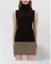Sportmax - Virgin Wool Slim-Fit Sleeveless Top - Lyst