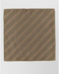 Brunello Cucinelli - Chevron Silk Square Scarf Diagonal Pattern - Lyst