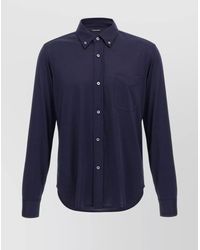 Tom Ford - Collared Shirt With Front Pocket And Long Sleeves - Lyst