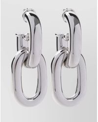 Rabanne - Brass Double Hoop Earrings - Lyst