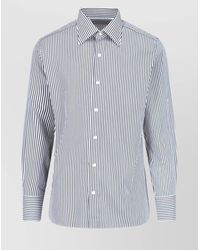 Tom Ford - Silk Cotton Slim-Fit Striped Shirt - Lyst
