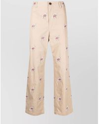 Junya Watanabe - Graphic-Print Cotton Straight-Leg Trousers - Lyst