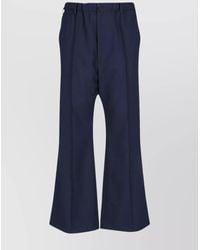 Marni - Virgin Wool Wide-Leg Trousers - Lyst