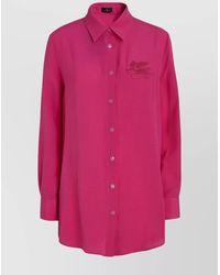Etro - Silk Crepe De Chine Shirt - Lyst