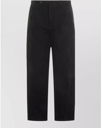 Jil Sander - Cotton Pleated Straight-Leg Trousers - Lyst