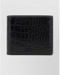 Tom Ford - Bi-Fold Wallet Featuring Crocodile Texture - Lyst