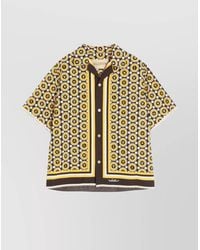 Valentino Garavani - Printed Cotton Short-Sleeve Shirt - Lyst