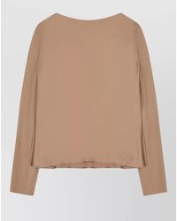 Alberta Ferretti - Silk Blend Blouse - Lyst