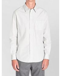 Celine - Striped Relaxed-Fit Cotton Shirt - Lyst