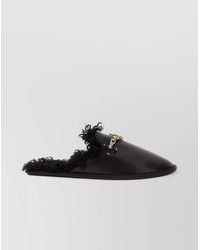 Stella McCartney - Faux Leather Chain-Detail Slippers - Lyst